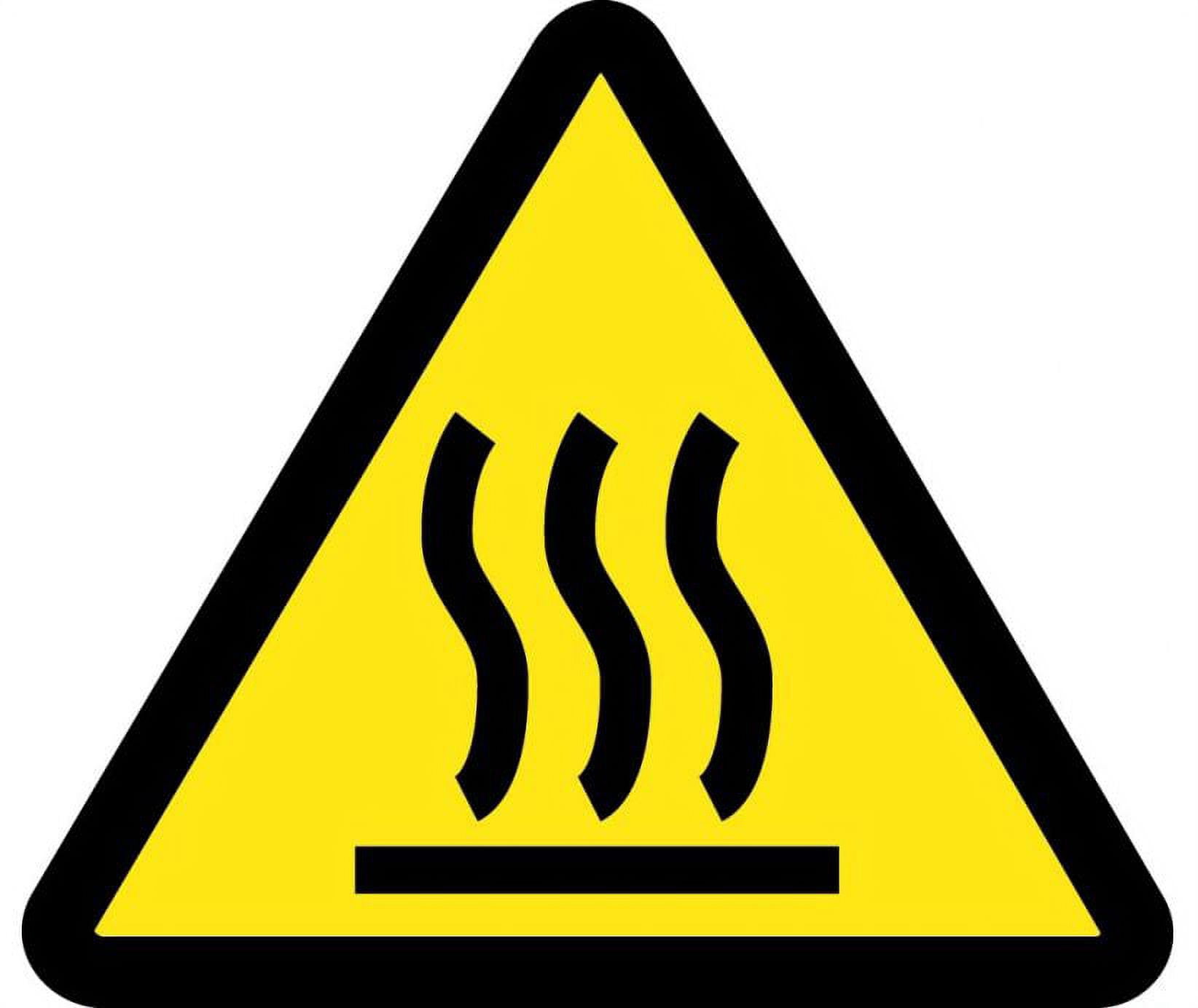 NMC Signs Iso266Ap, Graphic Heated Hot Surface Hazard Iso Label, 2 X 2 ...