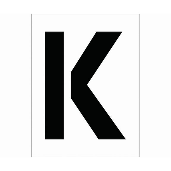 NMC Signs Pmc12-K, Individual Character Stencil 12" Number Set, 16 X 12, Polyethlyene .060 (Stencils)