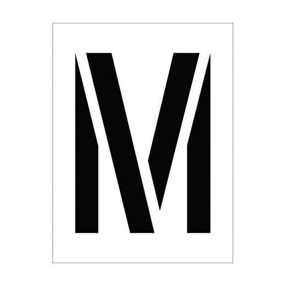 NMC Signs Pmc12-M, Individual Character Stencil 12" Number Set, 16 X 12, Polyethlyene .060 (Stencils)