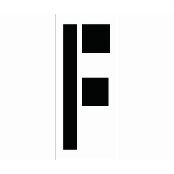 NMC Signs Pmc24-F, Individual Character Stencil 24" Number Set, 28 X 12, Polyethlyene .060 (Stencils)