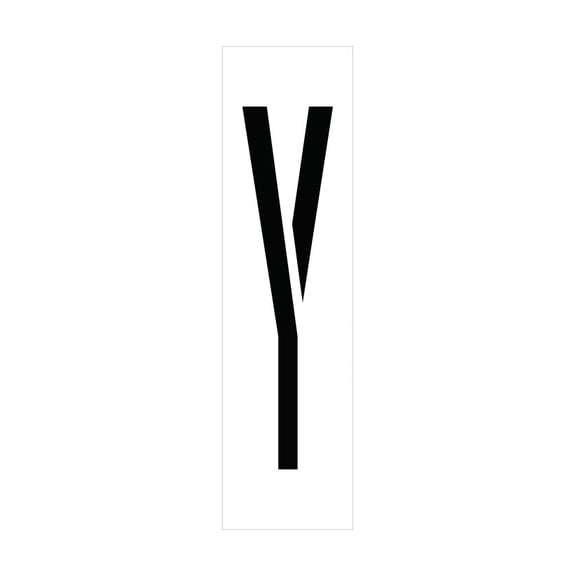 NMC Signs Pmc36-Y, Individual Character Stencil 36" Number Set, 48 X 13, Polyethlyene .060 (Stencils)