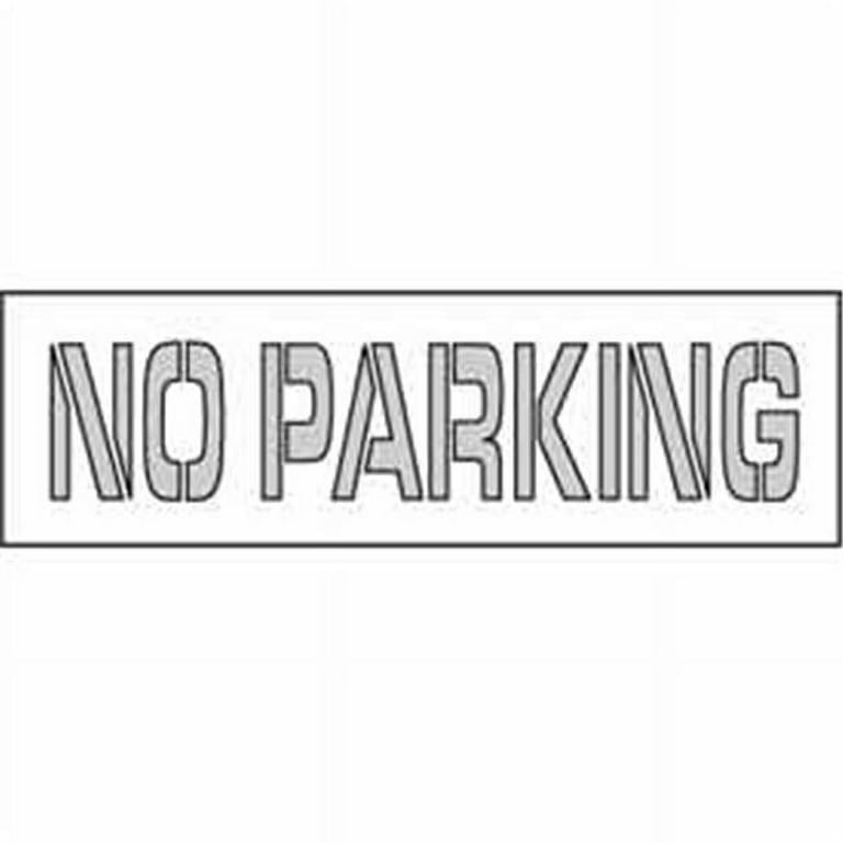 Nmc Pms42 Parking Lot Stencil 24x4 - No Parking