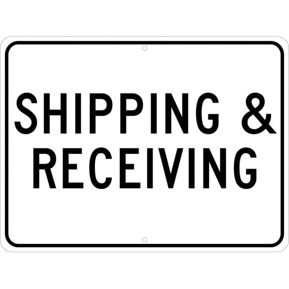 NMC Signs Tm228K, Shipping & Receiving Sign, 18 X 24, Aluminum .080