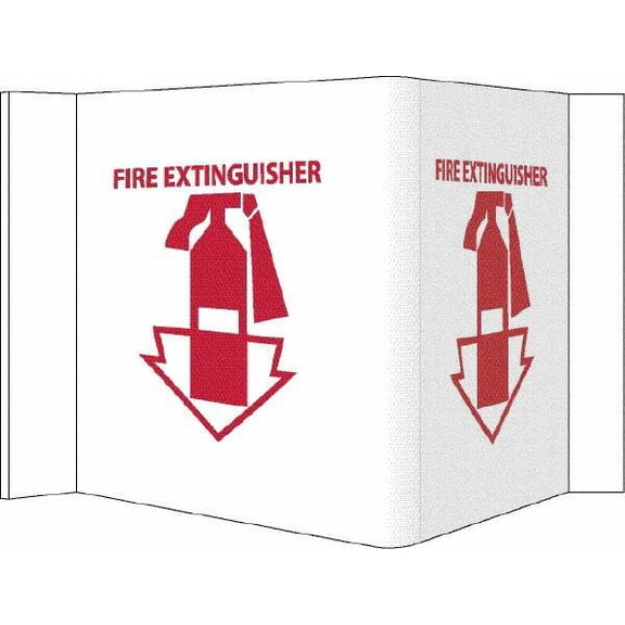 NMC Fire Extinguisher, Acrylic Fire Sign 14-1/2" Wide x 8" High