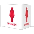 thumbnail image 1 of NMC Signs Vs5W, 3-View Women Sign, 6 X 12, Rigid Vinyl, 1 of 1