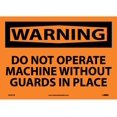 thumbnail image 1 of NMC Signs W261Pb, Warning Do Not Operate Machine Sign, 10 X 14, Pressure Sensitive Vinyl .0045, 1 of 1