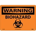 thumbnail image 1 of NMC Signs W413Rb, Warning Biohazard Sign, 10 X 14, Rigid Plastic .050, 1 of 2