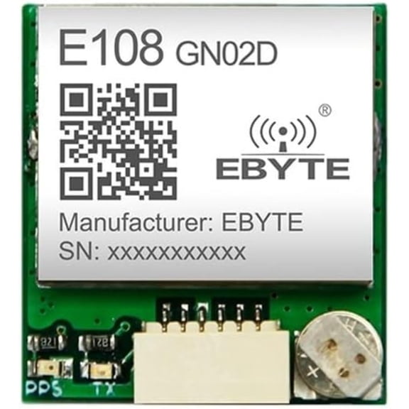 NMEA0183V4.1 10Khz 2.8V GPS GLONASS Galileo QZSS SBAS 6pin DIP Satellite Positioning Module E108-GN02D for Postionable Wearable Device, Industries with Postioning Needs