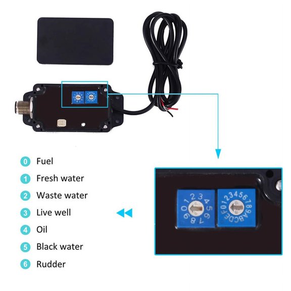 NMEA2000 Converters Fit for Boat Yacht Tank Gauge CX5001 NMEA 2000 Converters Marine Accessory Tool Boat Parts,1 x NMEA2000 Converters,Black