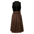 thumbnail image 1 of NMMUED 2 PCS October Festival Costume for Women Traditional Dirndl Festival Dress Midi Dress German Dirndl Dress for Women Oktoberfest Outfits Women Oktoberfest Dress Coffee S, 1 of 8