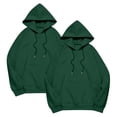 thumbnail image 1 of NMMUED 2 Pcs Womens Hoodies Pullover, Hoodies Y2k, Workout Hoodie, Plain Hoodies, Hoodies for Women, Dark Green L, 1 of 5