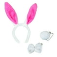 thumbnail image 1 of NMMUED 3 Pcs Easter Bunny Rabbit Costume Set, Including Bunny Ears Headband Bow Tie and Tail Costume for Easter, 1 of 2