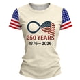 thumbnail image 1 of NMMUED 4th of July Shirts Women 1776-2026 Faith Freedom 250 Years Red White and Blue Shirts for Women Going Out Tops for Women Tunic Tops 4th of July Gifts Beige M, 1 of 3