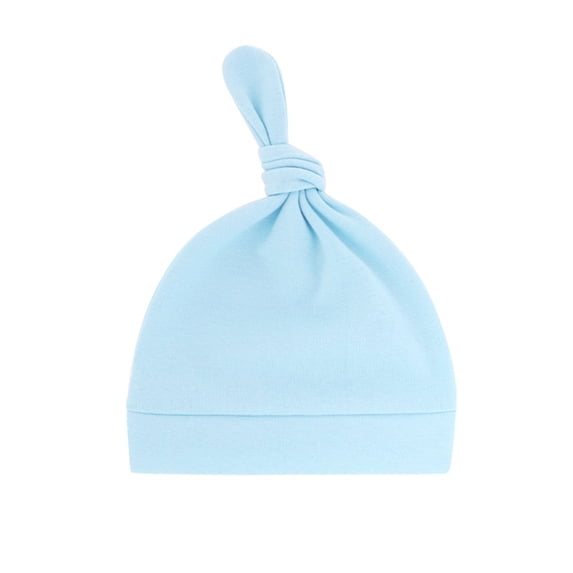NMMUED Baby Newborn Hats Knot Beanie Hats Soft for Infant Baby Girls Boys Caps 0-6 Months Sky Blue One Size