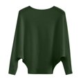 thumbnail image 1 of NMMUED Batwing Sweaters for Women Knit Top Batwing Tops for Women Fall Sweaters for Women Pullover Sweaters for Women Knit Sweater for Women Womens Long Sleeve Tops Dark Green L, 1 of 7