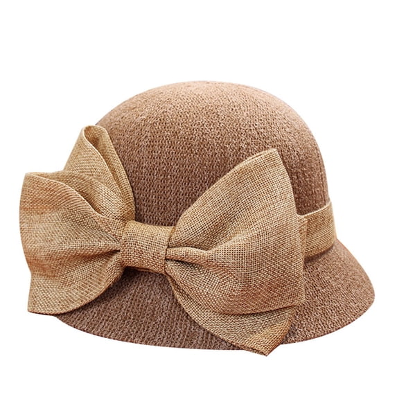 NMMUED Beach Straw Hats for Women Foldable Summer Wide Brim Packable Sun Hat Womens Travel Straw Fedora Hat Khaki One Size