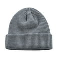 thumbnail image 1 of NMMUED Beanie for Men Women Unisex Knit Cuffed Plain Winter Beanies Hats Skull Cap Gray One Size, 1 of 4