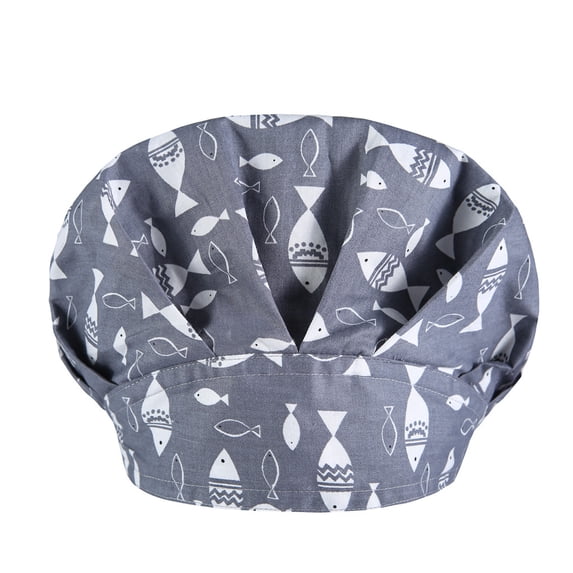 NMMUED Bouffant Caps with Button and Sweatband, Adjustable Scrub Caps for Women Men A One Size