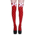 thumbnail image 1 of NMMUED Bow Socks, Halloween Gifts, Knee High Socks for Women, Socks with Bows, Halloween Clothes, Tube Socks, Cute Halloween Stuff, K One Size, 1 of 5