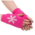 thumbnail image 1 of NMMUED Christmas Gloves Fingerless Gloves for Women Christmas Gifts for Women Winter Gloves Women Holiday Gloves Womens Gloves for Cold Weather Christmas Accessories Hot Pink One Size, 1 of 2