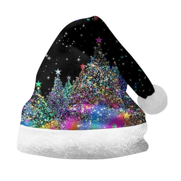NMMUED Christmas Hat Christmas Beanie Holiday Hats Christmas Accessories Party Hats for Adults Black M