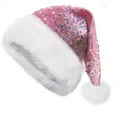 thumbnail image 1 of NMMUED Christmas Hat Christmas Beanie Holiday Hats Christmas Accessories Party Hats for Adults Pink One Size, 1 of 2