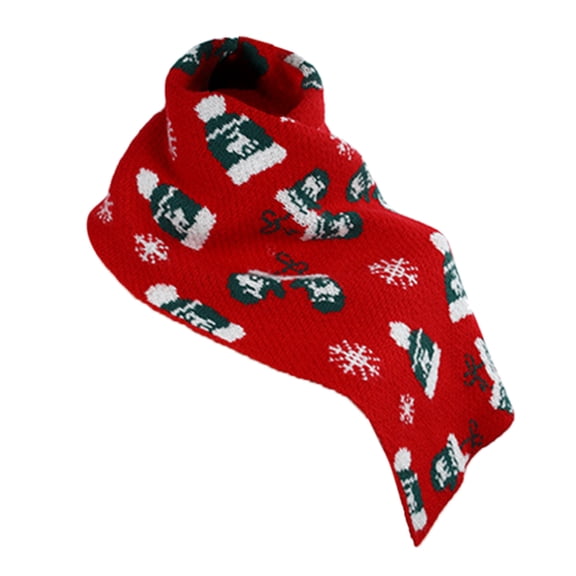 NMMUED Christmas Scarf Christmas Gifts for Women Christmas Scarves Winter Scarf Christmas Accessories Xmas Scarf Red One Size