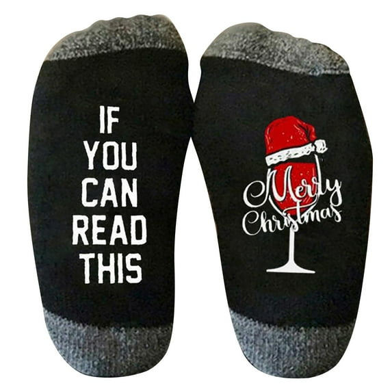 NMMUED Christmas Socks Christmas Outfits for Women Mid Calf Socks Women Holiday Socks Comfortable Socks for Women Christmas Clothes for Women Cute Crew Socks for Women Gray One Size