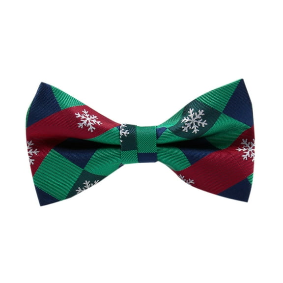 NMMUED Christmas Ties for Men Bowties Men Plaid Bow Tie Red Bow Ties for Men Pre-tied Bow Ties for Men A One Size