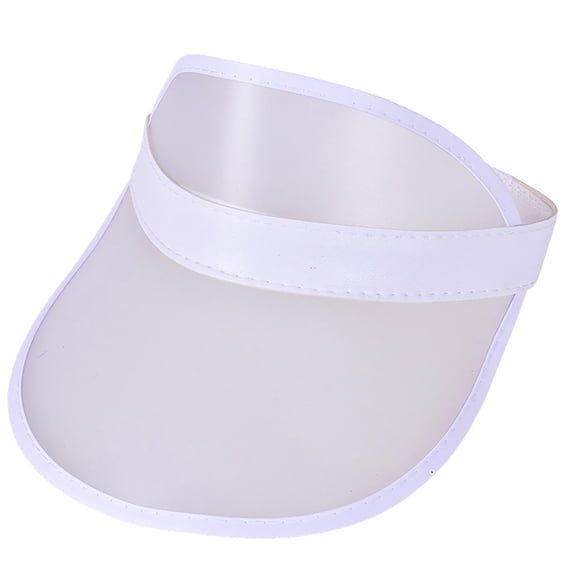 NMMUED Clear Sun Visor Plastic Poker Visors Beach Sunhat for Women Uv Protection Running Hat Beige One Size
