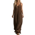 thumbnail image 1 of NMMUED Crochet Swimsuit Coverup for Women Long Dresses Summer Outfits Spring 2026 Swimwear Bathing Suit Cover Up Beach Vacation Clothes Brown L, 1 of 6