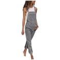 thumbnail image 1 of NMMUED Denim Overalls for Women, Overalls for Women Loose Fit, Bib Overalls Women, Jean Overalls for Women, Gray L, 1 of 9