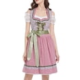 thumbnail image 1 of NMMUED Dirndl Dresses Women 3pcs Oktoberfest Outfits Women October Festival Costume for Women Traditional Oktoberfest Costume Festival Dress, Pink 2 L, 1 of 6