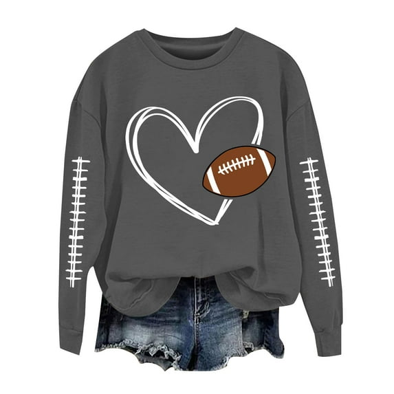 NMMUED Fall Outfits for Women, Womens Oversized Tops, Workout Tops for Women, Fall Tops for Women, Fall Sweatshirts for Women, Dark Gray XL