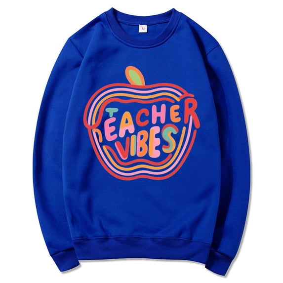 NMMUED Fall Sweatshirts for Women, Crewneck Sweatshirts Women, Oversized Sweatshirt for Women, Womens Oversized Tops, Cute Womens Tops, Blue XL