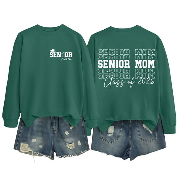 NMMUED Fall Sweatshirts for Women, Womens Fall Clothing, Sweatshirt for Women, Crewneck Sweatshirts Women, Fall Clothes for Women, Dark Green XXL