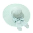 thumbnail image 1 of NMMUED Fashion Sun Hats for Women Oversize Wide Brim Straw Beach Hat Floppy Foldable Roll-up Summer Vacation Upf 50+ Green One Size, 1 of 2