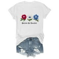 thumbnail image 1 of NMMUED Forth of July Shirts Women Graphic Tee Usa Shirts for Women American Flag Shirt Red White and Blue Shirts for Women Usa Flag Printed American Flag Costume White XL, 1 of 7