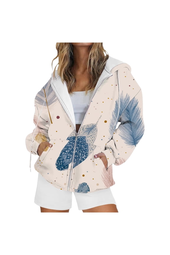 Full Zip Hoodies for Women, Plain Hoodies, Jackets for Women, Fall Jackets for Women, Womens Zip Up Hoodies, White M
