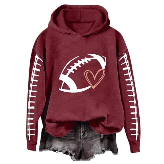 NMMUED Going Out Tops for Women, Oversized Sweatshirt for Women, Cute Hoodies, Workout Hoodies for Women, Workout Hoodie, Wine L