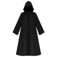 thumbnail image 1 of NMMUED Halloween Cloak, Halloween Cape, Cape with Hood, Medieval Cape, Halloween Outfits, Hooded Cloak, Halloween Cloak, Black L, 1 of 6