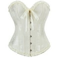 thumbnail image 1 of NMMUED Halloween Costumes Women Embroidered Tops for Women Halloween Costumes for Women Gothic Corset Tops for Women Halloween Outfits for Women Gothic Clothes for Women Beige L, 1 of 9
