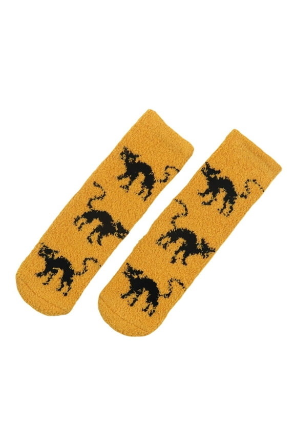 Halloween Fuzzy Socks, Fuzzy Socks for Women, Halloween Stockings, Cute Halloween Gifts, Pumpkin Socks, Bat Socks, Halloween Apparel, A One Size