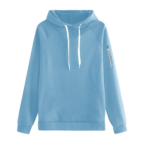 NMMUED Hooded Sweatshirt Women, Gym Hoodie, Oversized Hoodies for Women, Womens Hoodies Pullover, Baggy Hoodie, Light Blue XXL