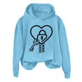 thumbnail image 1 of NMMUED Hooded Sweatshirt Women, Oversized Sweatshirt for Women, Womens Hoodies Pullover, Graphic Sweatshirts for Women, Workout Hoodie, Sky Blue 3XL, 1 of 4