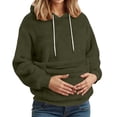 thumbnail image 1 of NMMUED Hoodie with Pet Pouch Fleece Hoodie Cat Pouch Hoodie Fluffy Hoodie Pet Carrier Hoodie Plush Hoodie Kangaroo Pouch Hoodie Dark Green L, 1 of 6