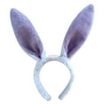 thumbnail image 1 of NMMUED LED Light Up Bunny Ears, Plush Easter Bunny Rabbit Ear Headband Headwear Hairband for Easter Party Favor, 1 of 5
