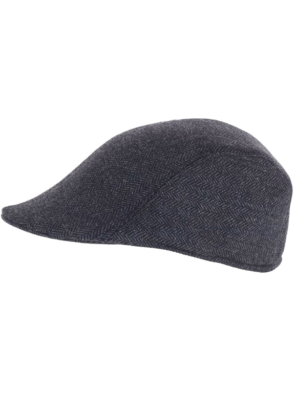 Men's Herringbone Flat Newsboy Hat Driving Scally Cap for Men Classic Newsboy Cap Trendy Flat Cap for Outdoor Daily Use C One Size