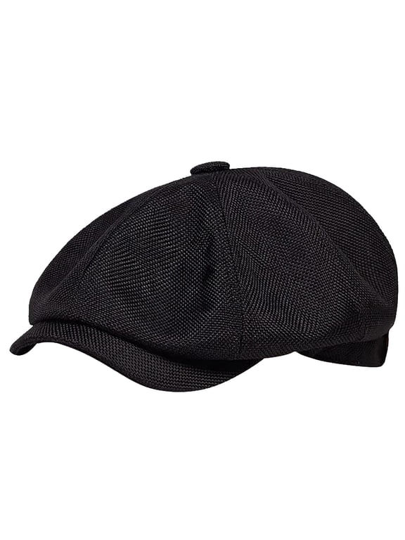 Men's Newsboy Cap Vintage Herringbone Flat Cap 8 Panel Gatsby Ivy Hat Winter Cabbie Cap Brick Red One Size