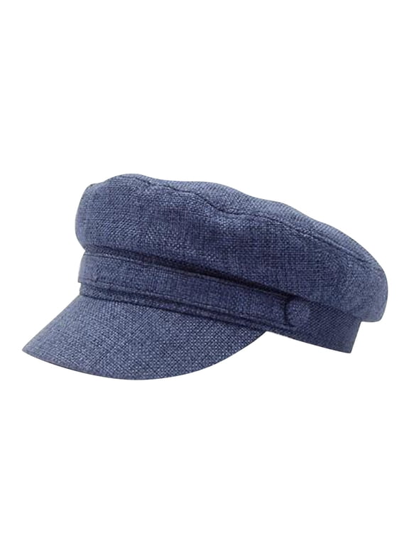 Newsboy Cap Fiddler Cap Cabbie Hat Sailor Fisherman Cap Baker Page Boy Costume Peaked Beret Cap Blue One Size
